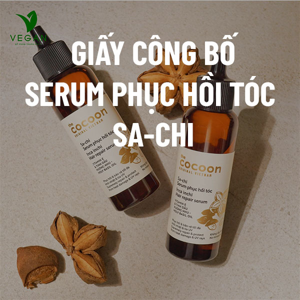 Giấy chứng nhận công bố sản phẩm Sa-chi serum phục hồi tóc Cocoon sở y tế cấp phép